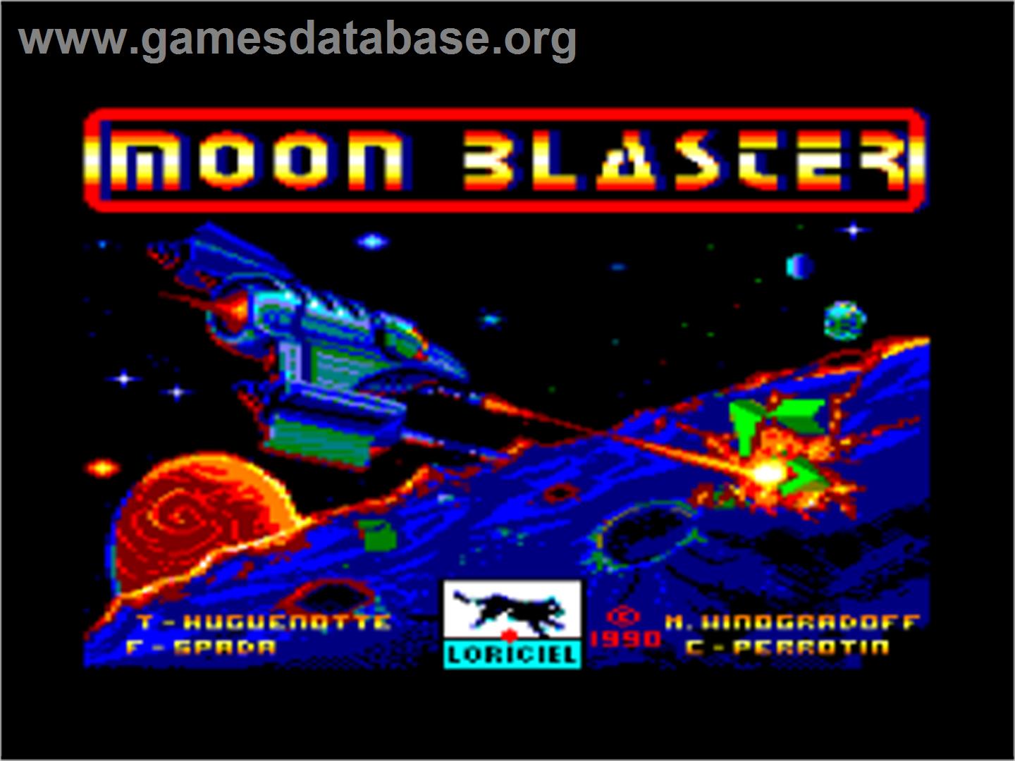 Moon Blaster - Amstrad CPC - Artwork - Title Screen