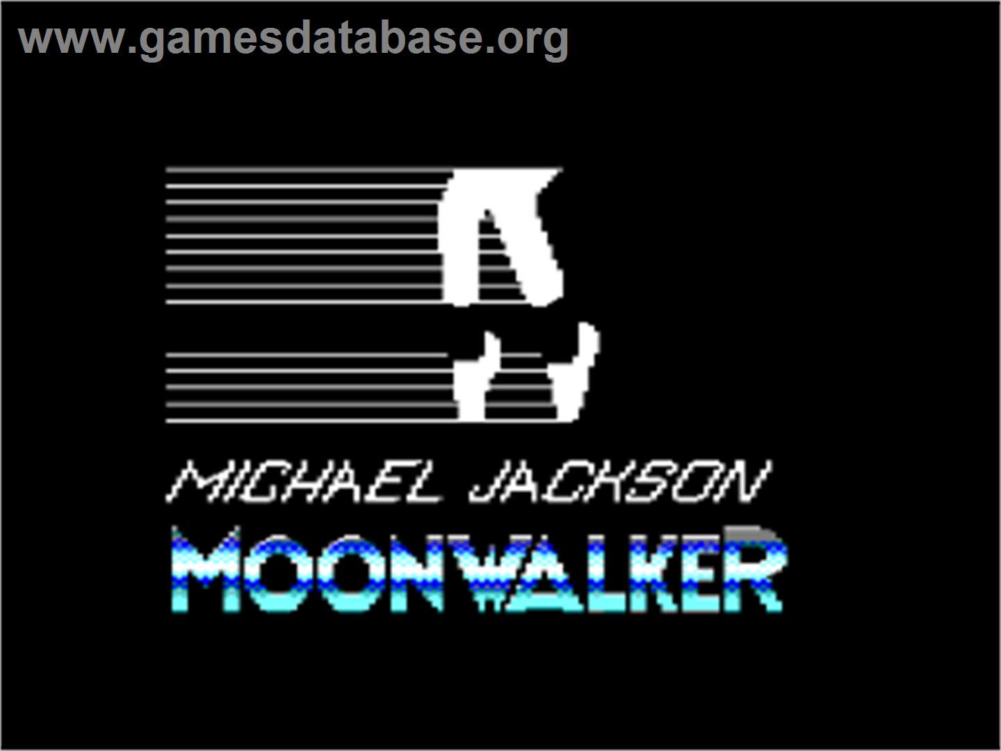Moonwalker - Amstrad CPC - Artwork - Title Screen