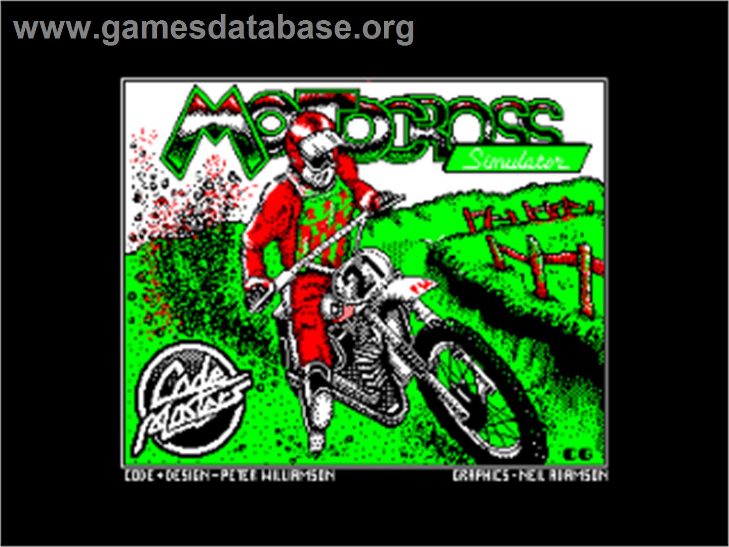Moto X Simulator - Amstrad CPC - Artwork - Title Screen