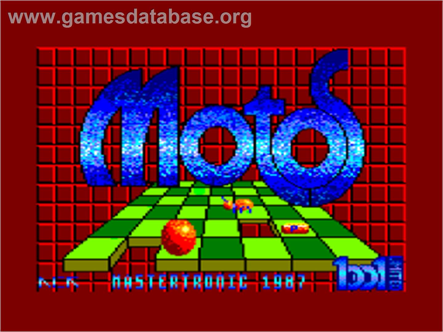 Motos - Amstrad CPC - Artwork - Title Screen