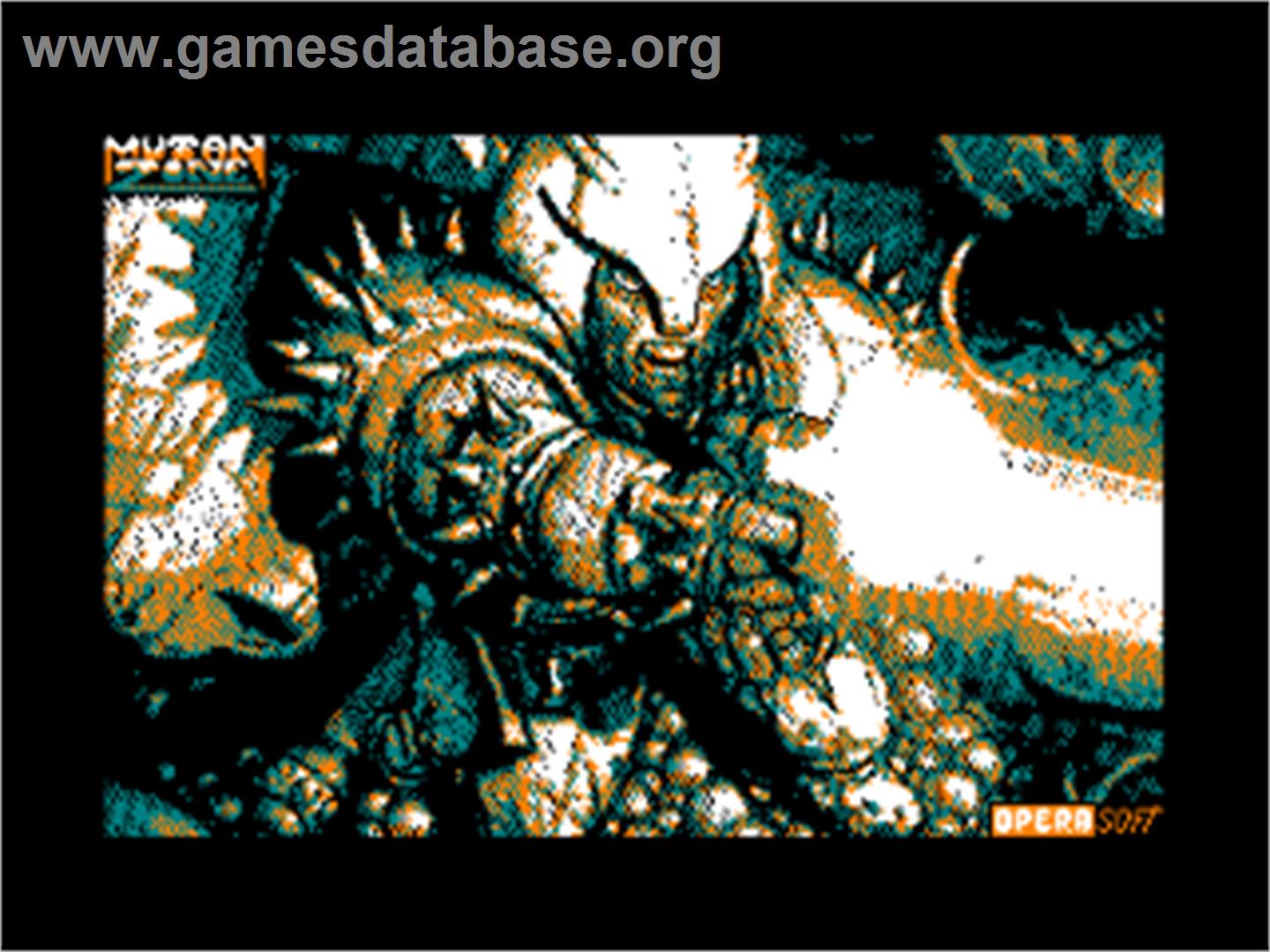 Mutan Zone - Amstrad CPC - Artwork - Title Screen