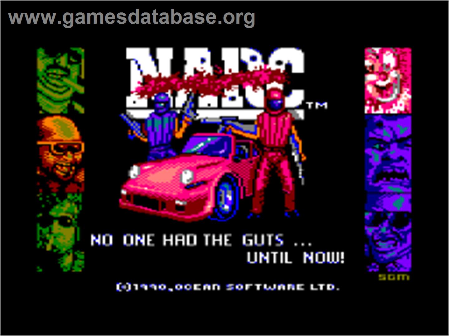 Narc - Amstrad CPC - Artwork - Title Screen