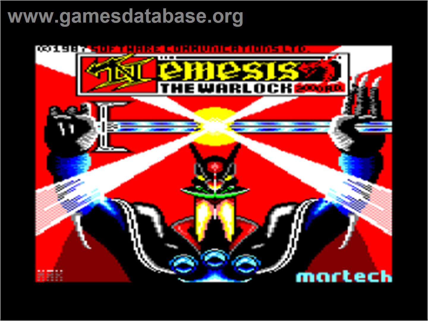 Nemesis the Warlock - Amstrad CPC - Artwork - Title Screen