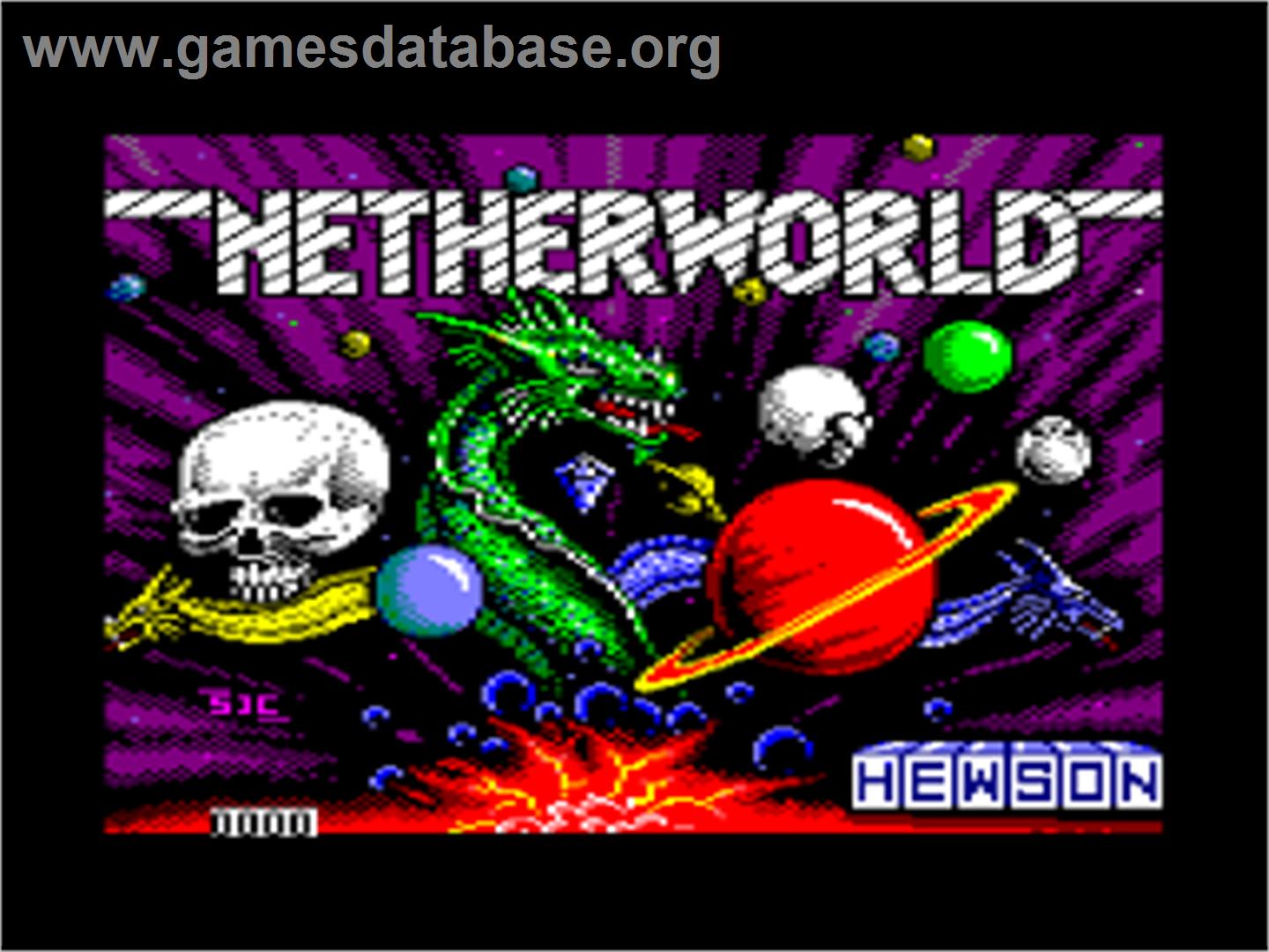 Netherworld - Amstrad CPC - Artwork - Title Screen