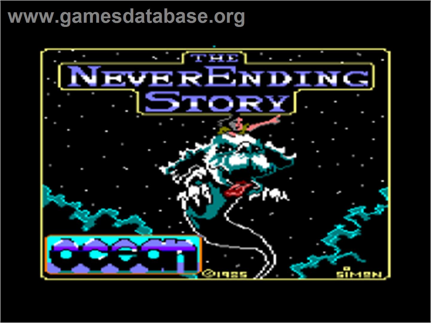 Neverending Story - Amstrad CPC - Artwork - Title Screen