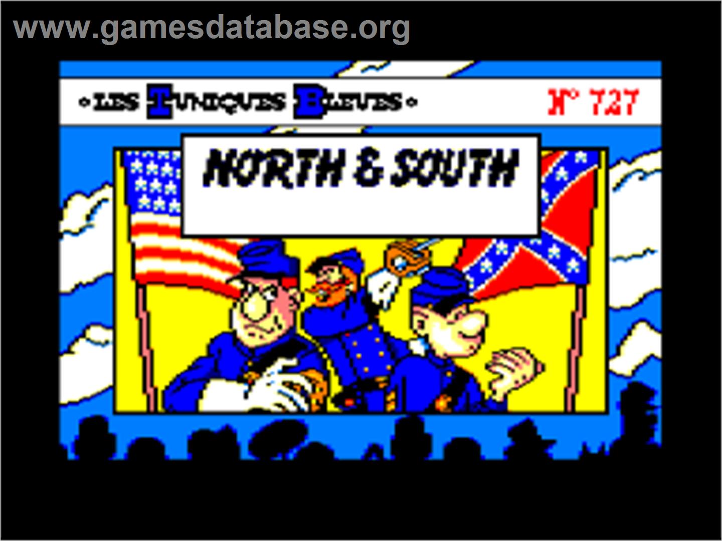 North & South - Amstrad CPC - Artwork - Title Screen