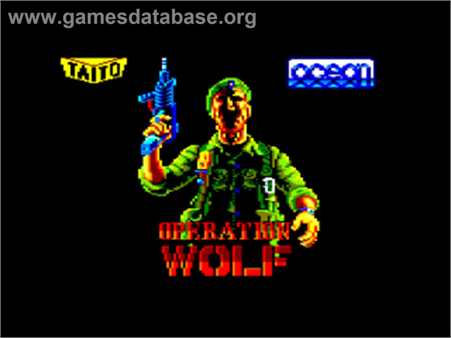 Operation Wolf - Amstrad CPC - Artwork - Title Screen