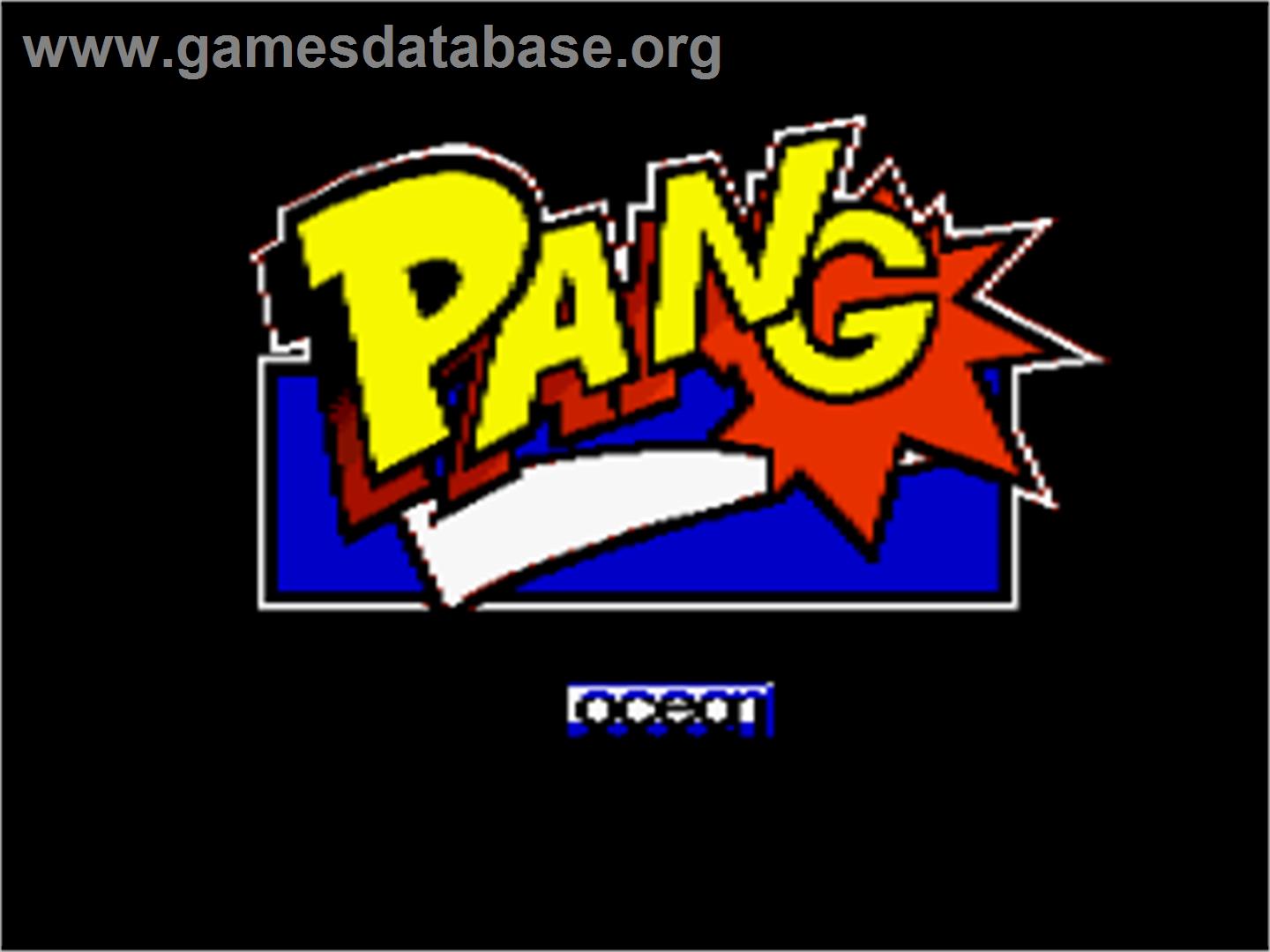 Pang - Amstrad CPC - Artwork - Title Screen