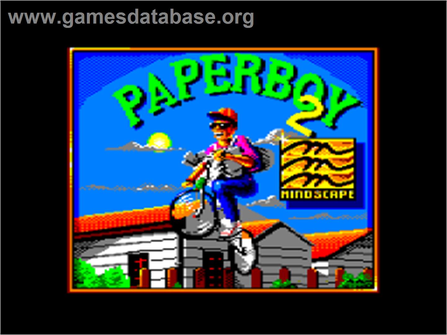 Paperboy 2 - Amstrad CPC - Artwork - Title Screen