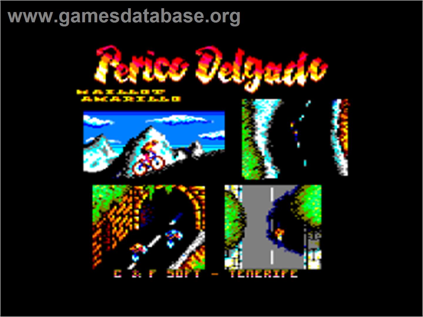 Perico Delgado Maillot Amarillo - Amstrad CPC - Artwork - Title Screen