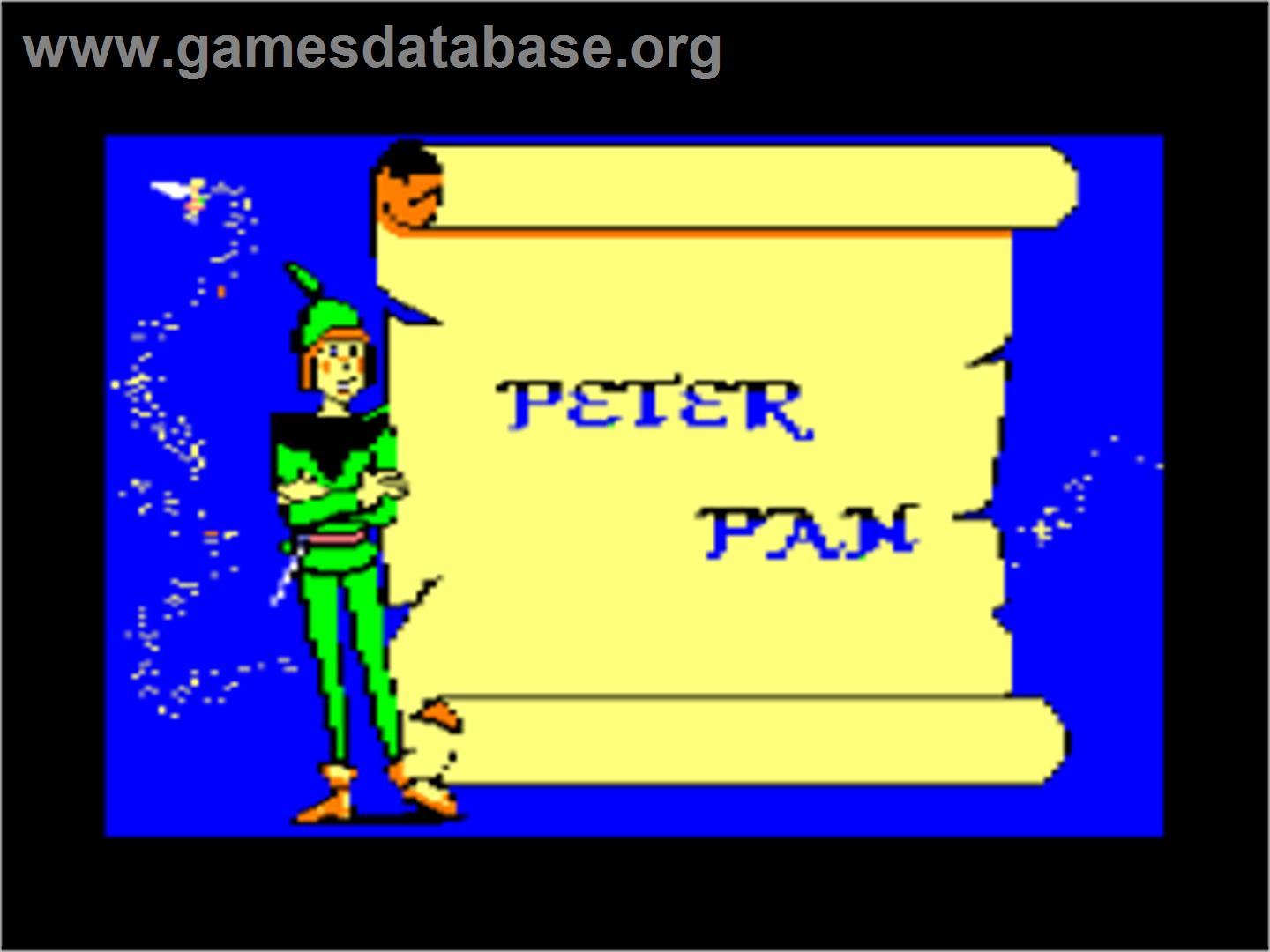 Peter Pan - Amstrad CPC - Artwork - Title Screen