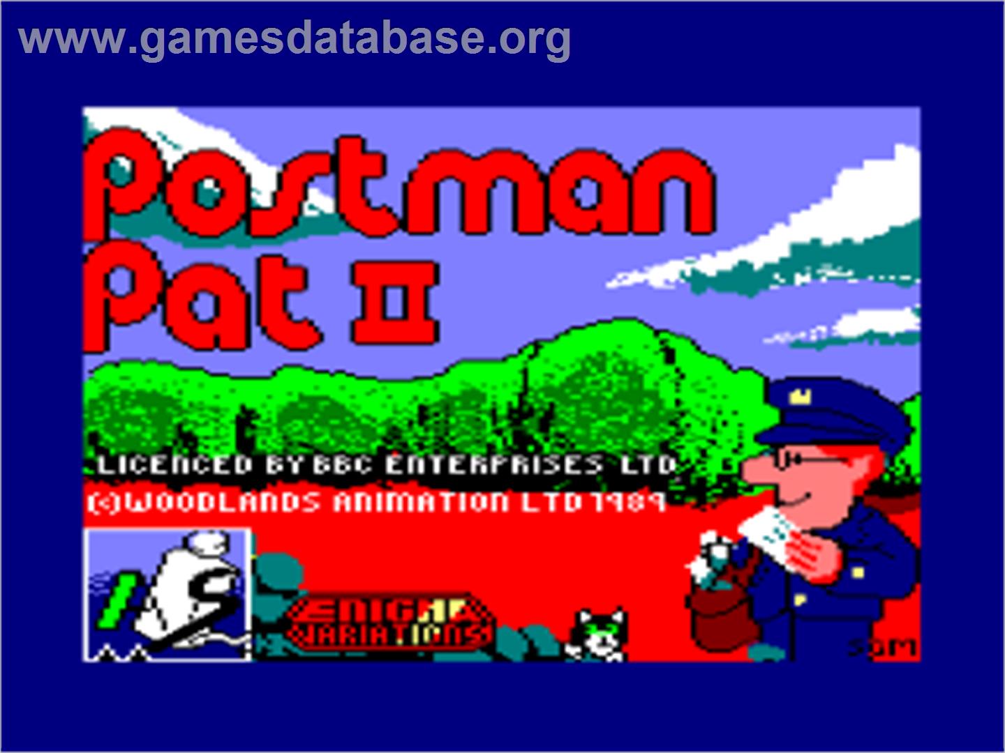 Postman Pat 2 - Amstrad CPC - Artwork - Title Screen