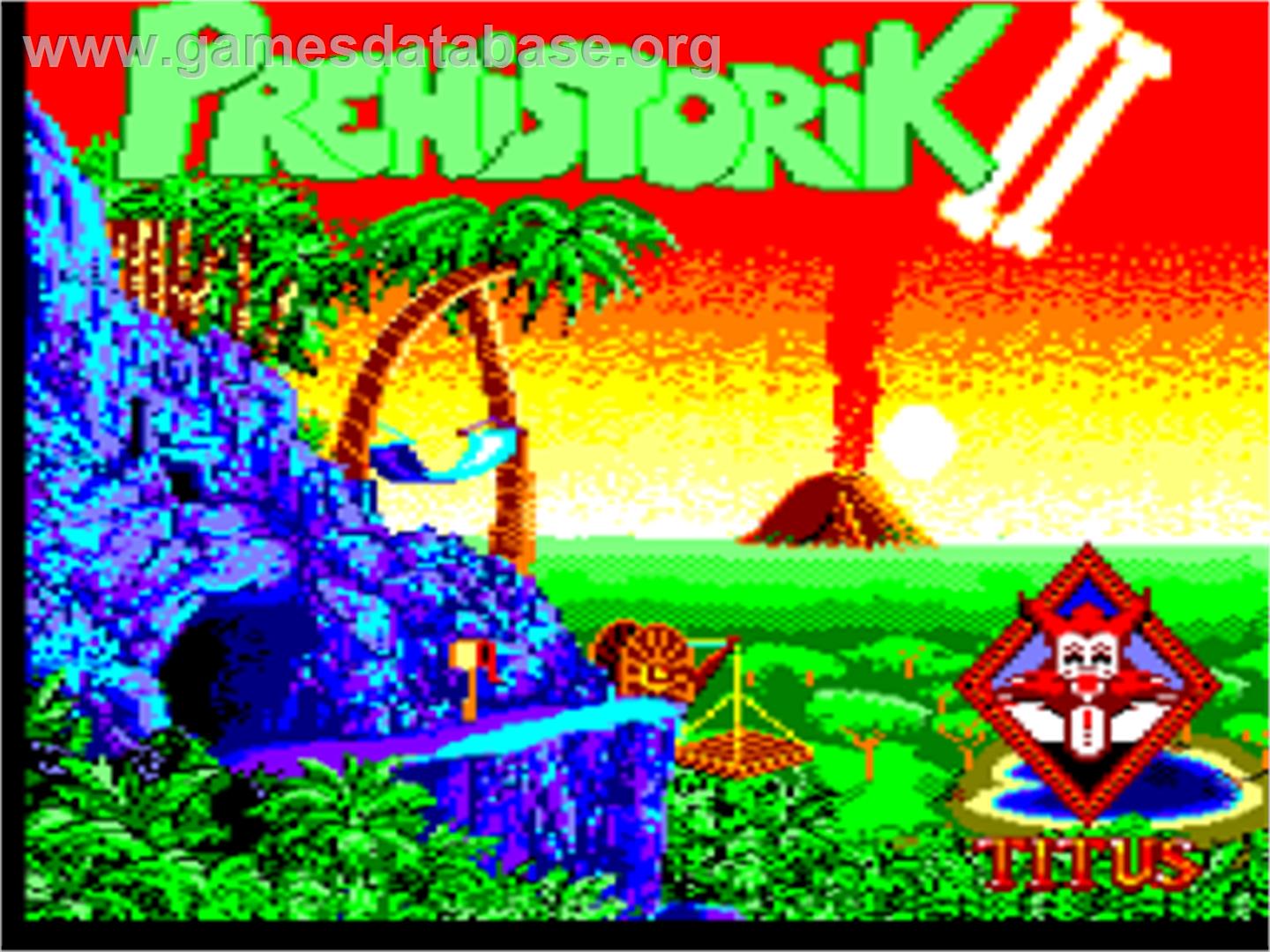 Prehistorik 2 - Amstrad CPC - Artwork - Title Screen