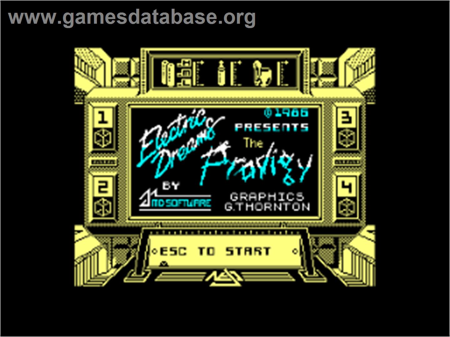 Prodigy - Amstrad CPC - Artwork - Title Screen