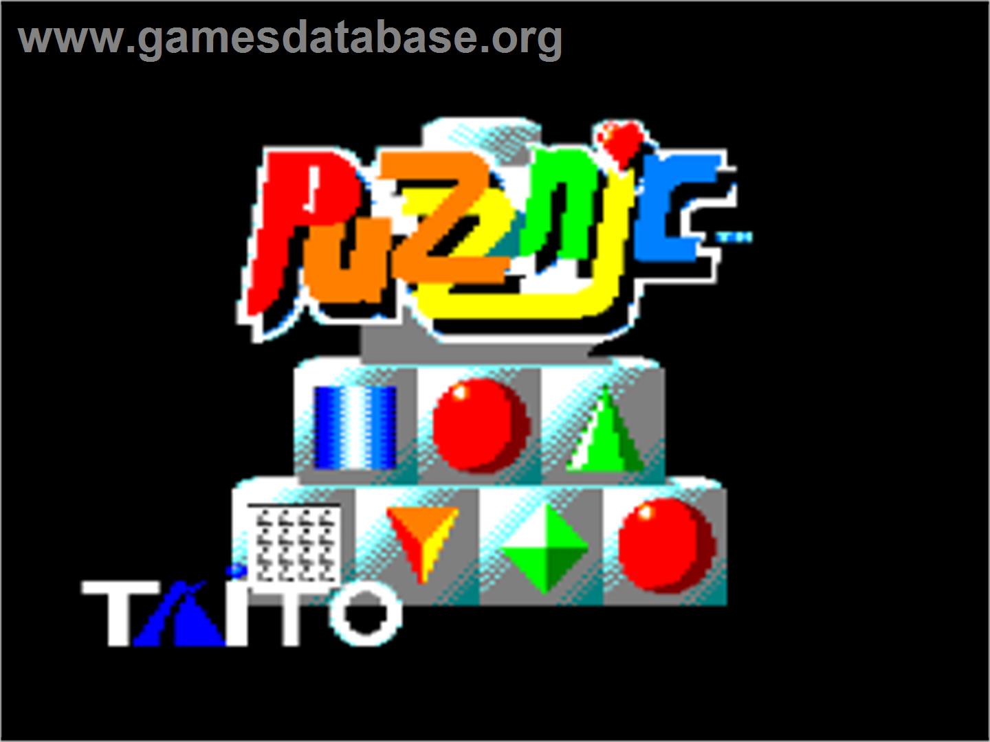 Puzznic - Amstrad CPC - Artwork - Title Screen
