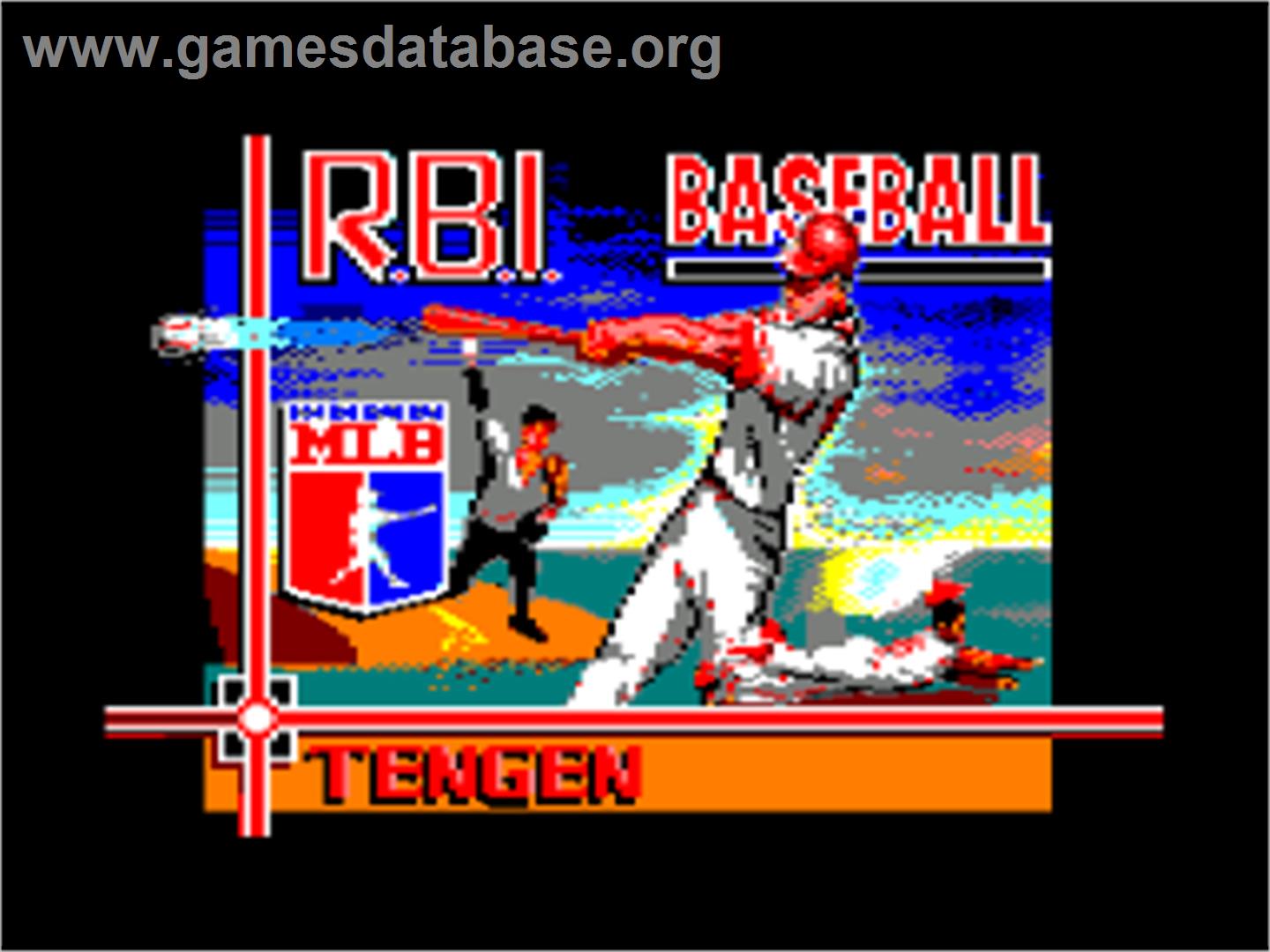 RBI Baseball 2 - Amstrad CPC - Artwork - Title Screen