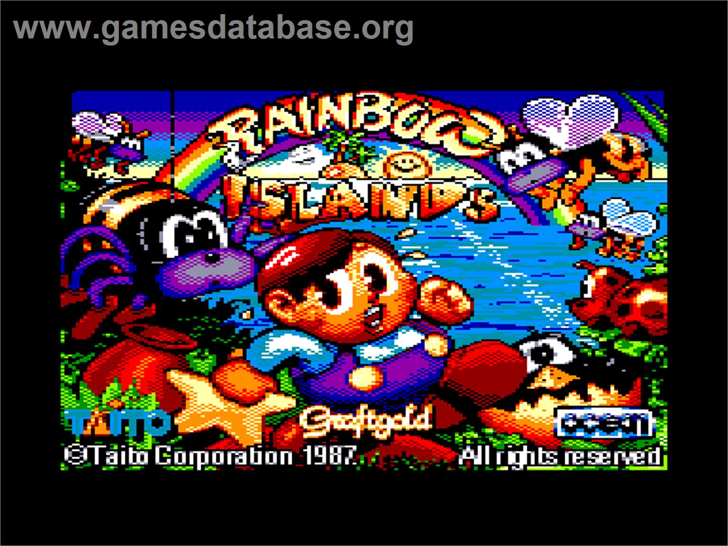 Rainbow Islands: The Story of Bubble Bobble 2 - Amstrad CPC - Artwork - Title Screen