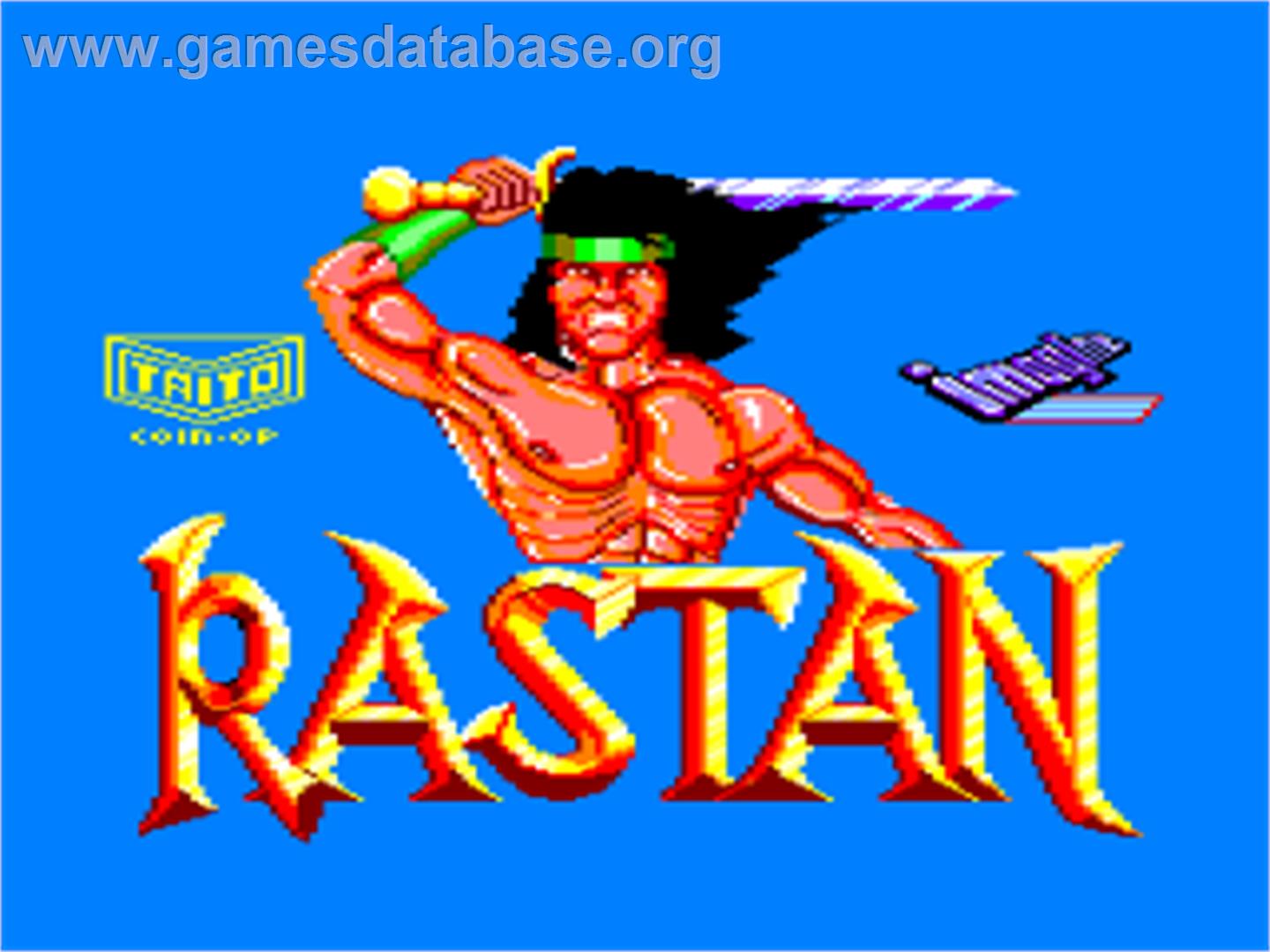 Rastan Saga - Amstrad CPC - Artwork - Title Screen