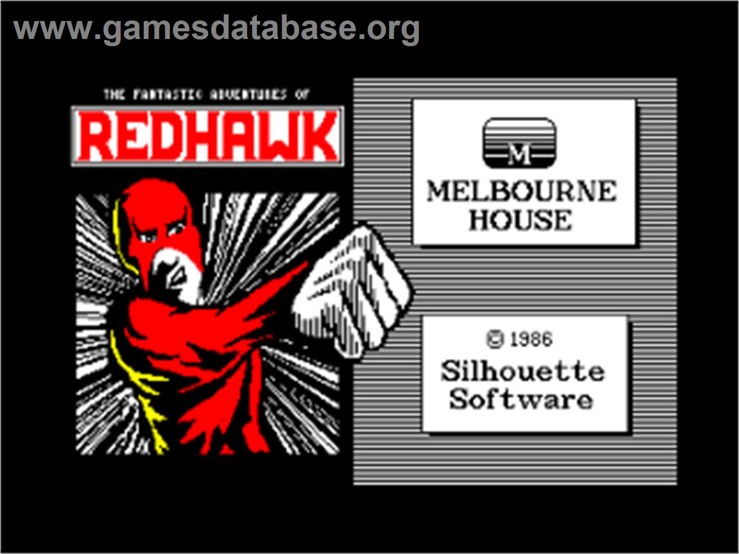 Red Hawk - Amstrad CPC - Artwork - Title Screen