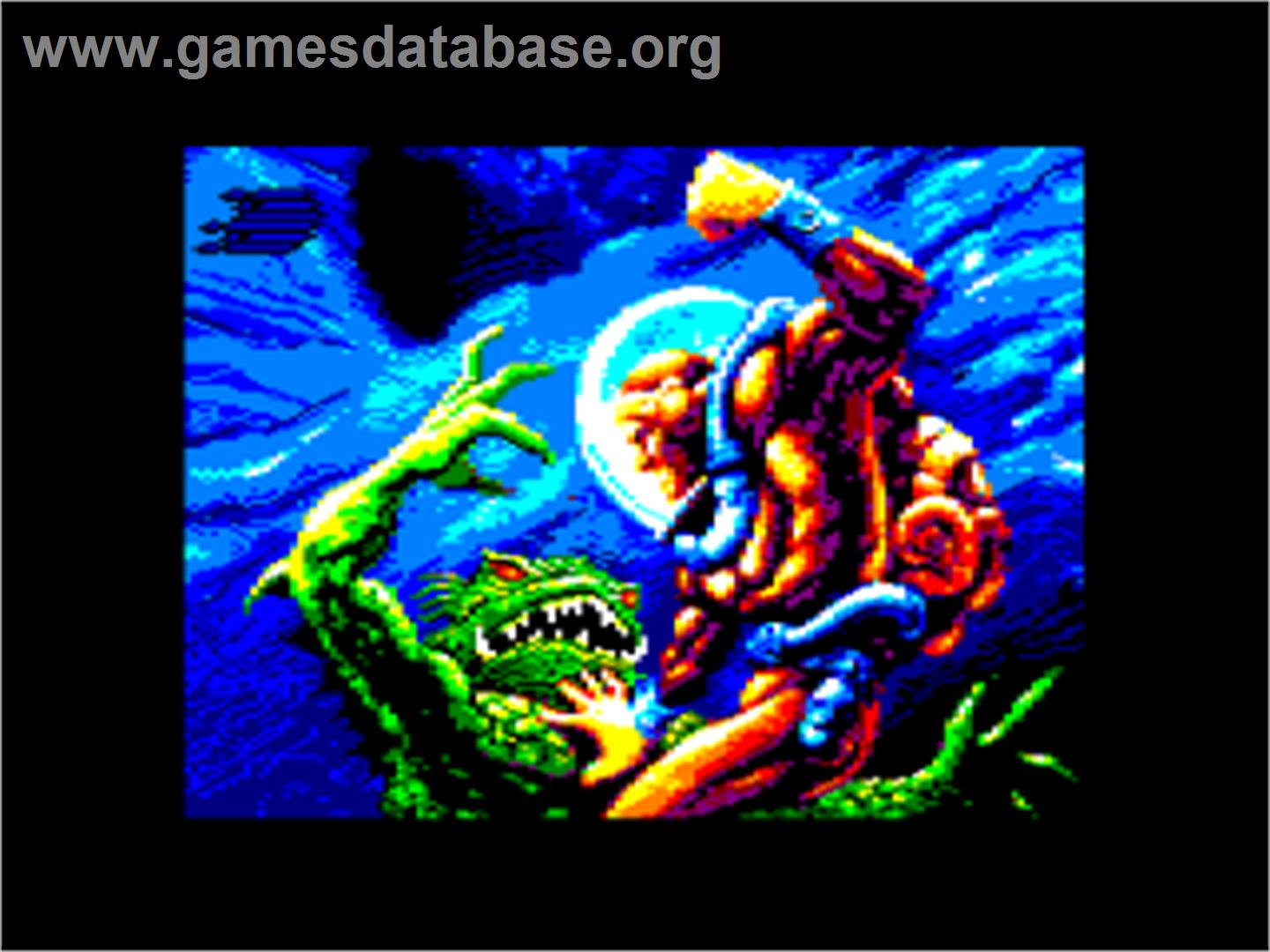Rescue from Atlantis - Amstrad CPC - Artwork - Title Screen
