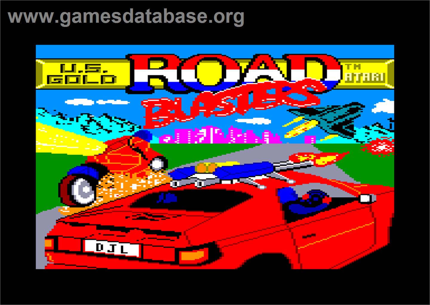 Road Blasters - Amstrad CPC - Artwork - Title Screen