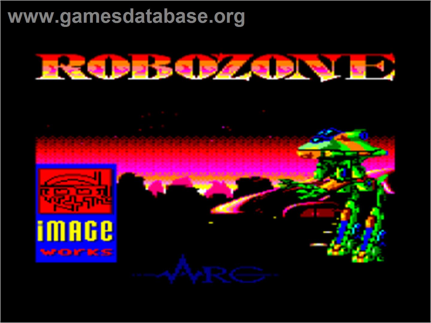 Robozone - Amstrad CPC - Artwork - Title Screen