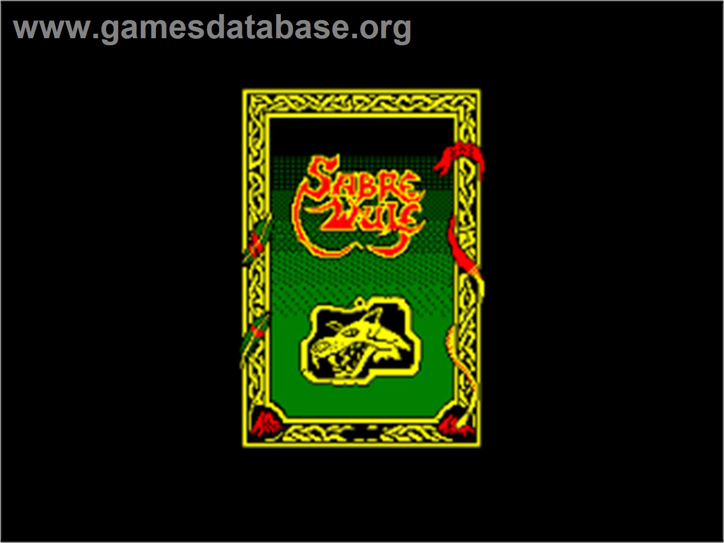 Sabre Wulf - Amstrad CPC - Artwork - Title Screen