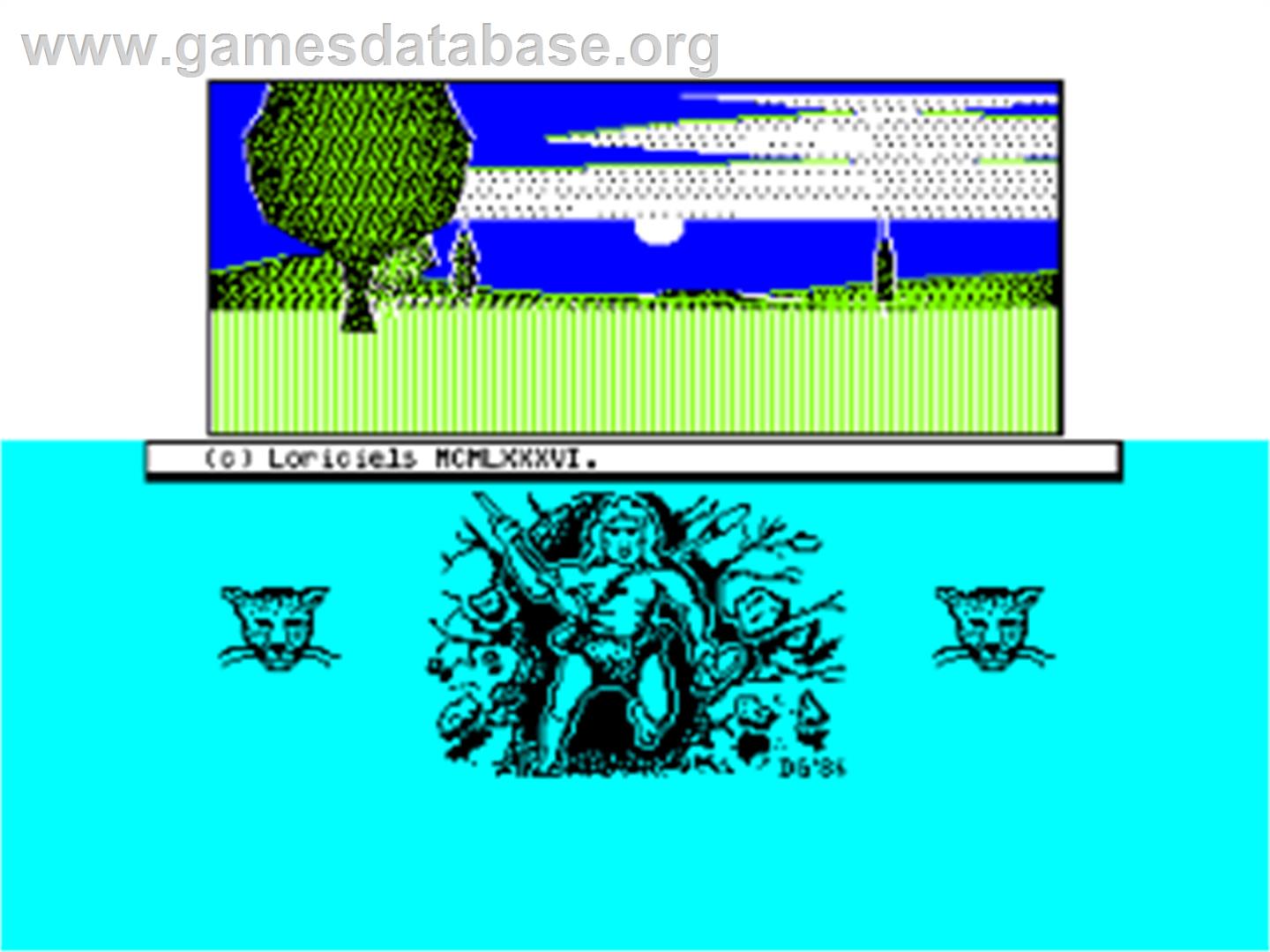 Sapiens - Amstrad CPC - Artwork - Title Screen