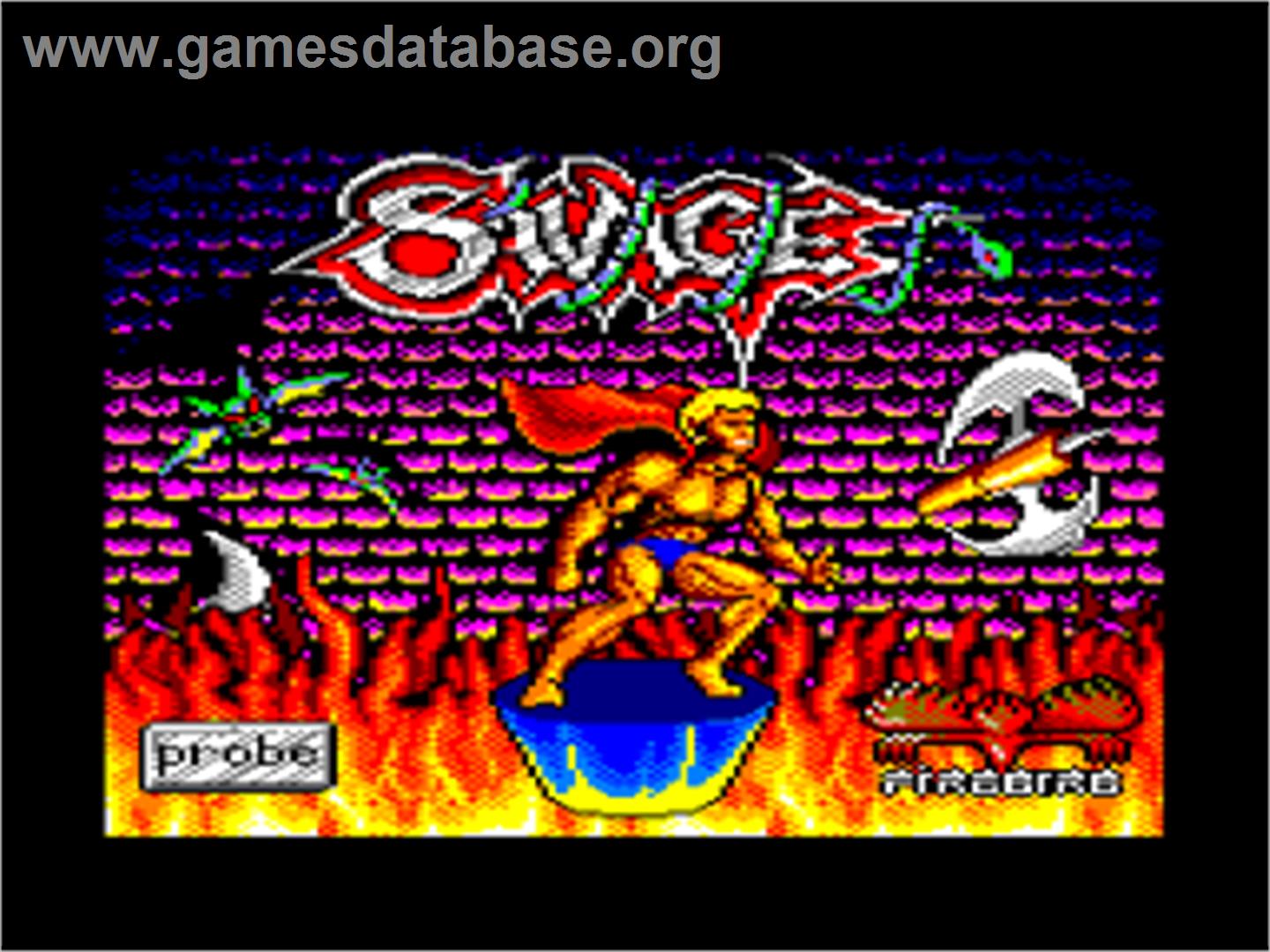 Savage - Amstrad CPC - Artwork - Title Screen