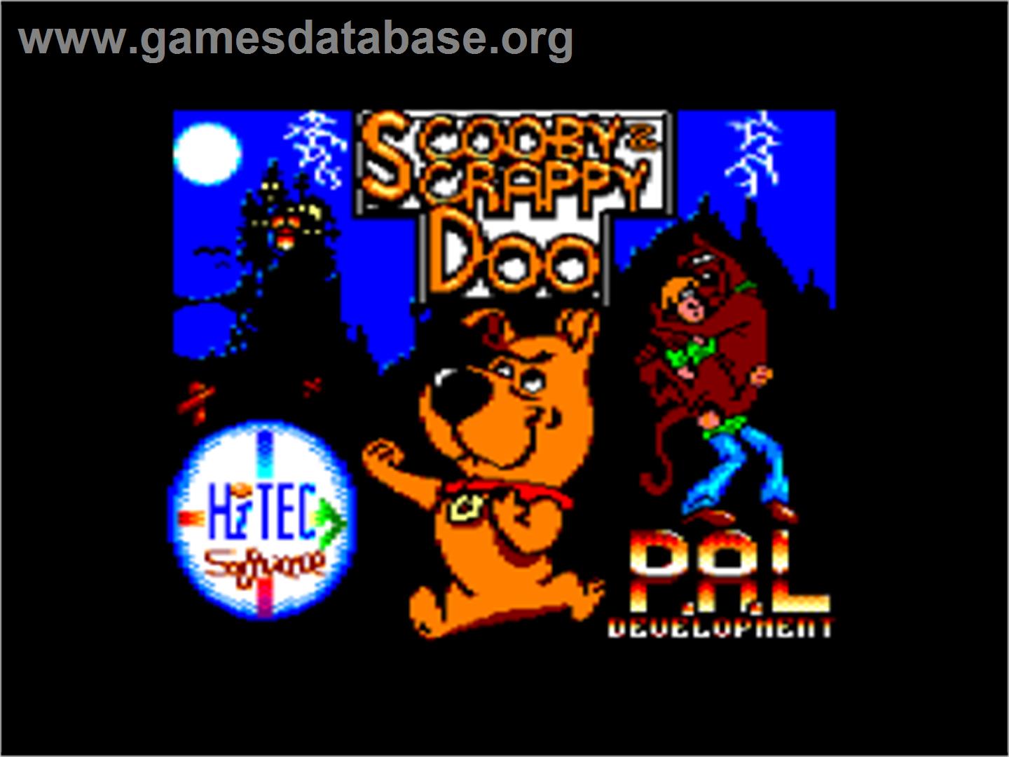 Scooby Doo and Scrappy Doo - Amstrad CPC - Artwork - Title Screen