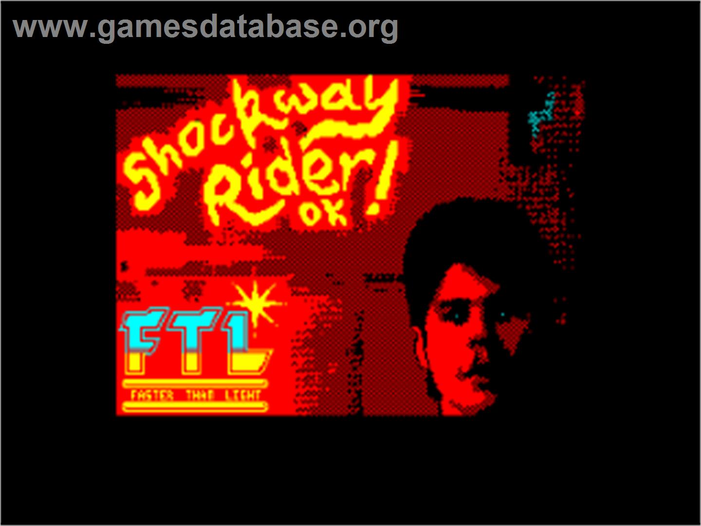 Shockway Rider - Amstrad CPC - Artwork - Title Screen