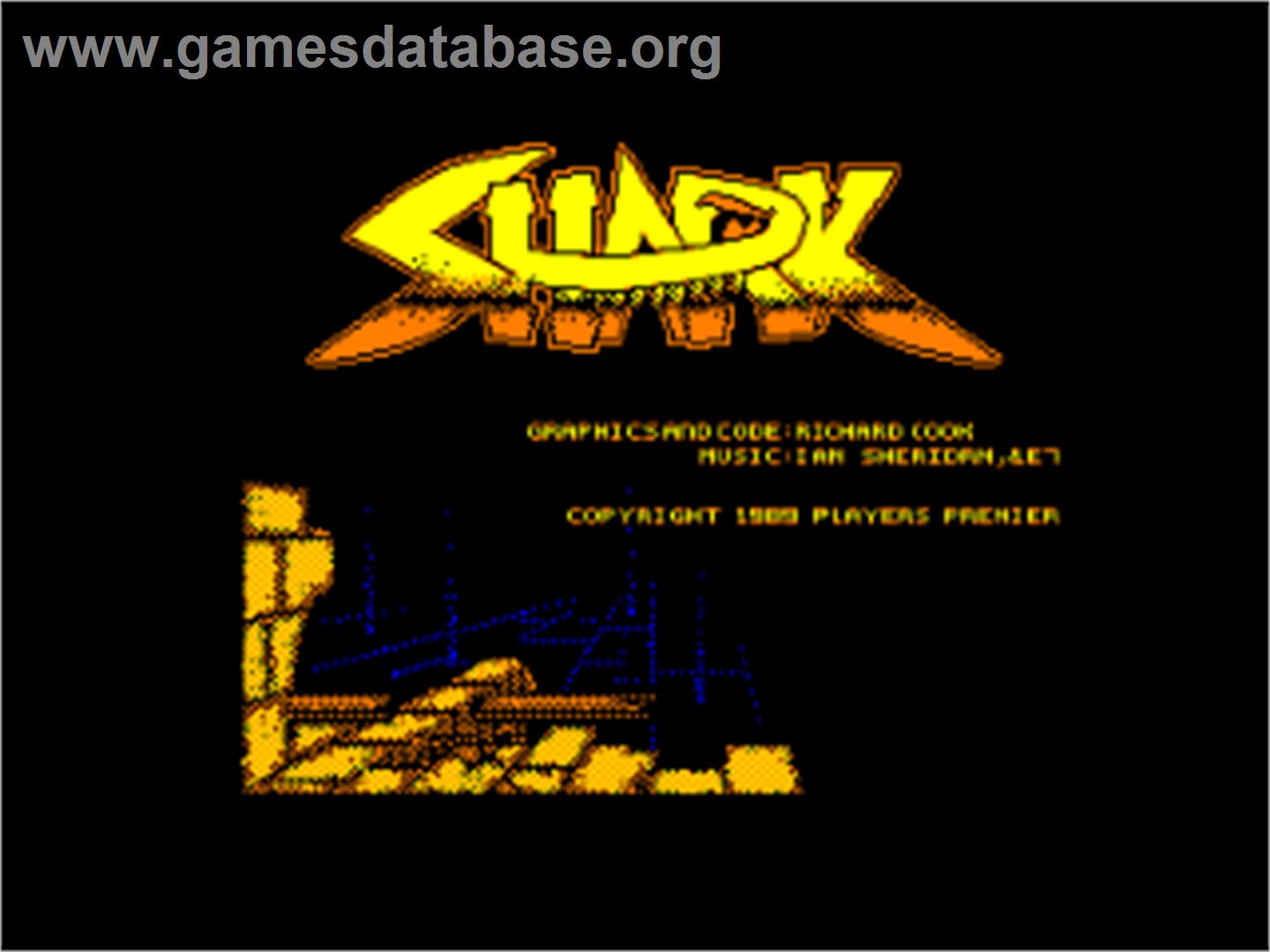Sky Shark - Amstrad CPC - Artwork - Title Screen