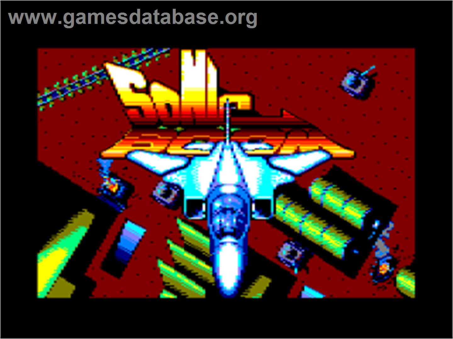 Sonic Boom - Amstrad CPC - Artwork - Title Screen