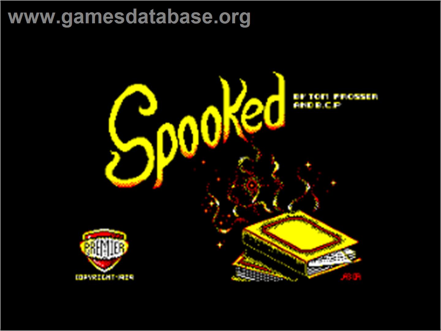 Spooked - Amstrad CPC - Artwork - Title Screen