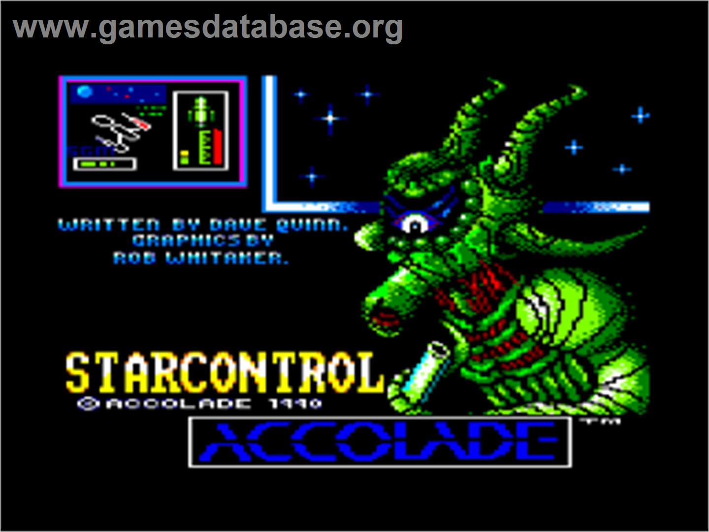 Star Control - Amstrad CPC - Artwork - Title Screen