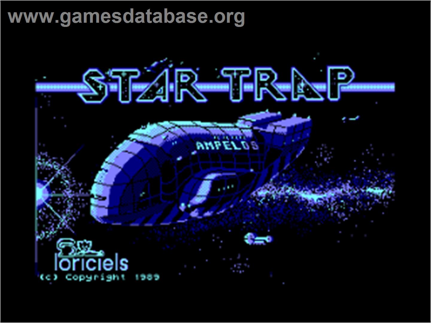 Star Trap - Amstrad CPC - Artwork - Title Screen
