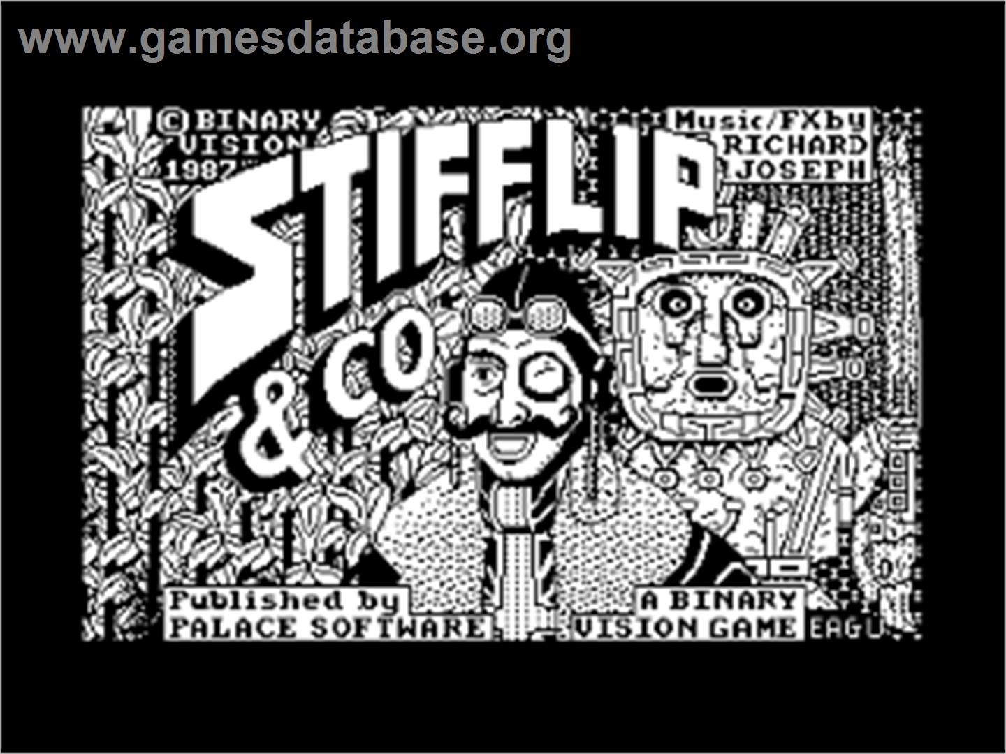 Stifflip & Co. - Amstrad CPC - Artwork - Title Screen