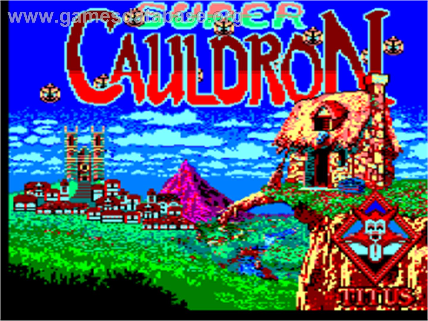 Super Cauldron - Amstrad CPC - Artwork - Title Screen