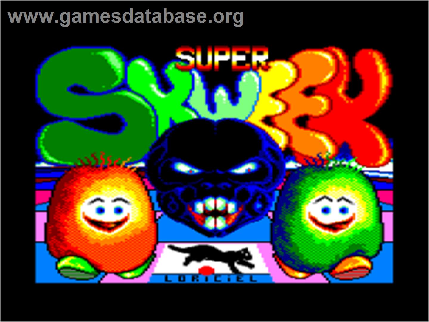 Super Skweek - Amstrad CPC - Artwork - Title Screen