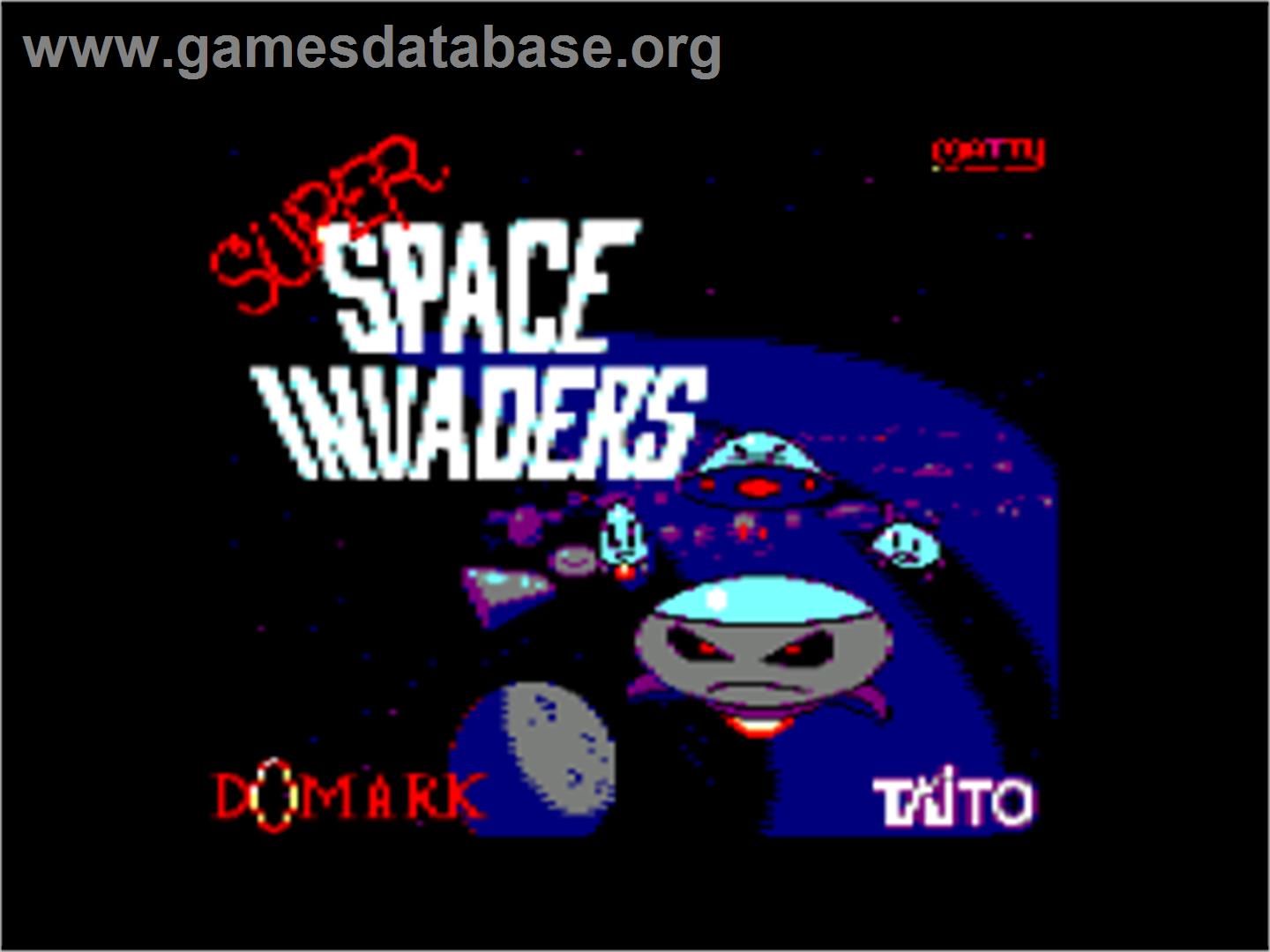Super Space Invaders - Amstrad CPC - Artwork - Title Screen