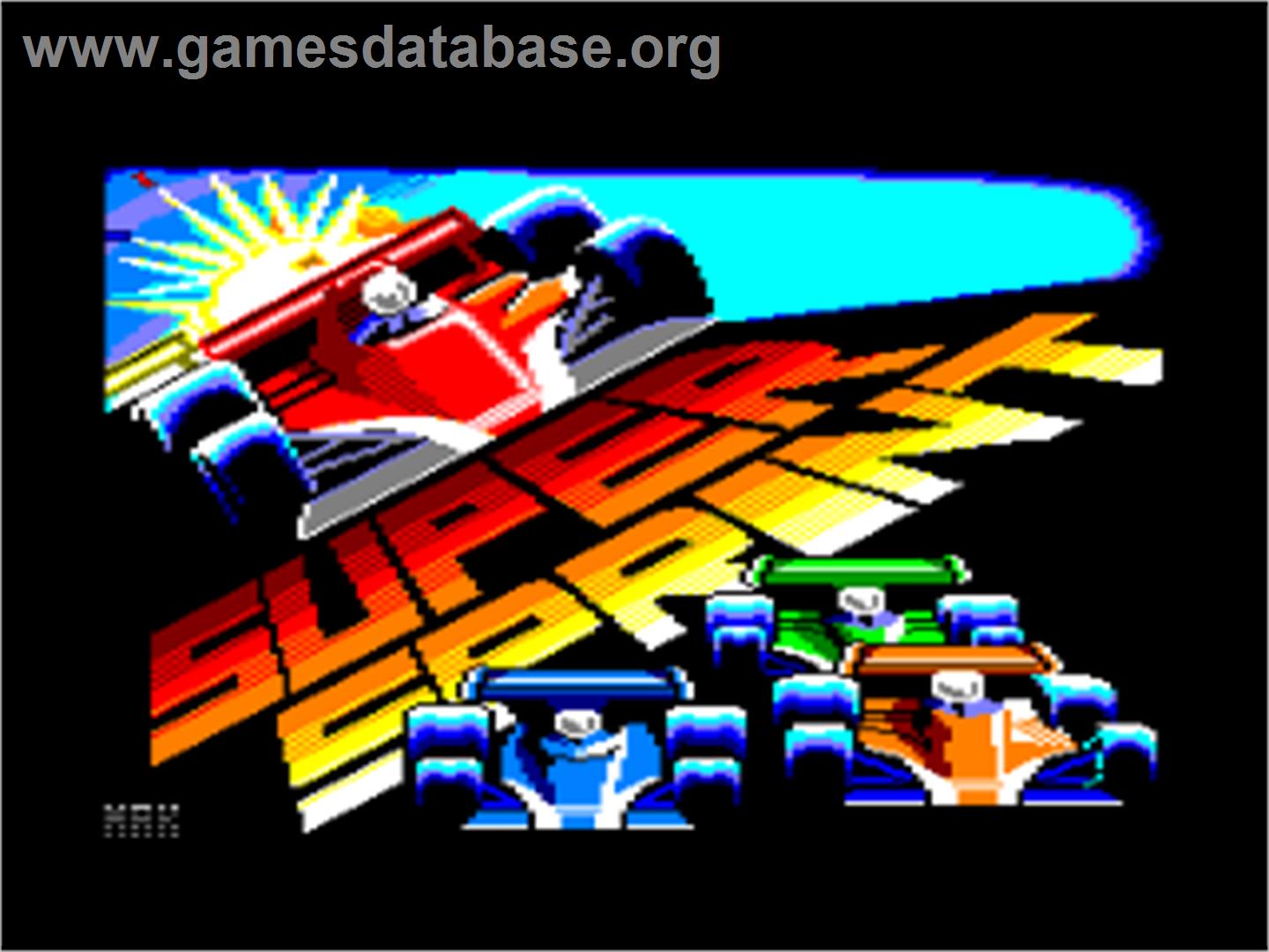 Super Sprint - Amstrad CPC - Artwork - Title Screen