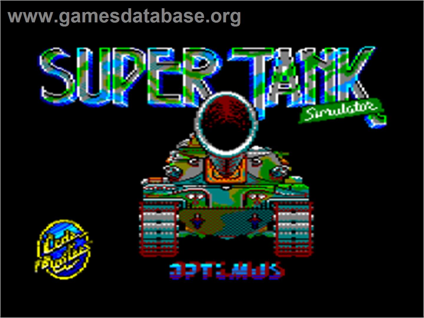 Super Tank Simulator - Amstrad CPC - Artwork - Title Screen