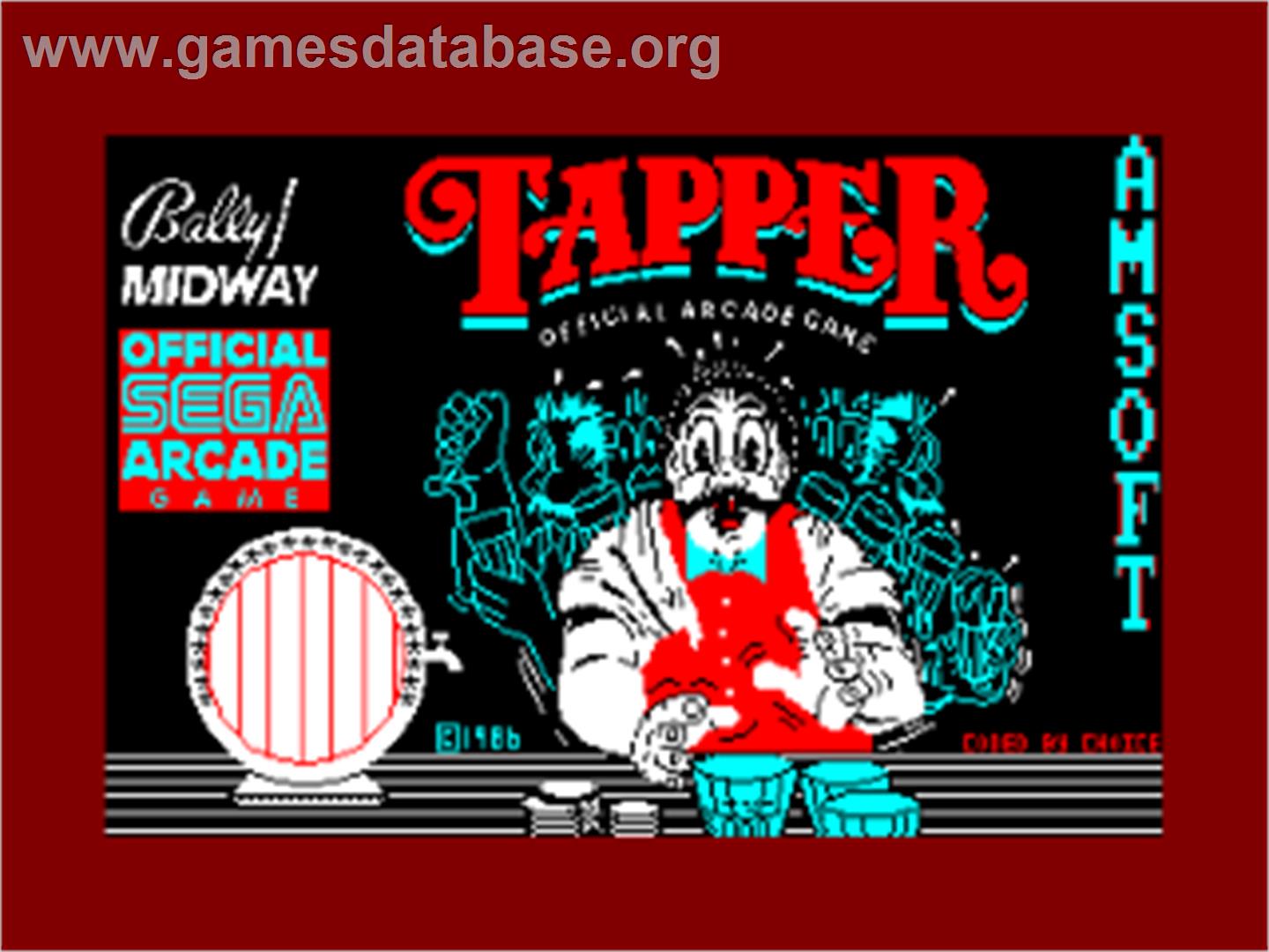 Tapper - Amstrad CPC - Artwork - Title Screen