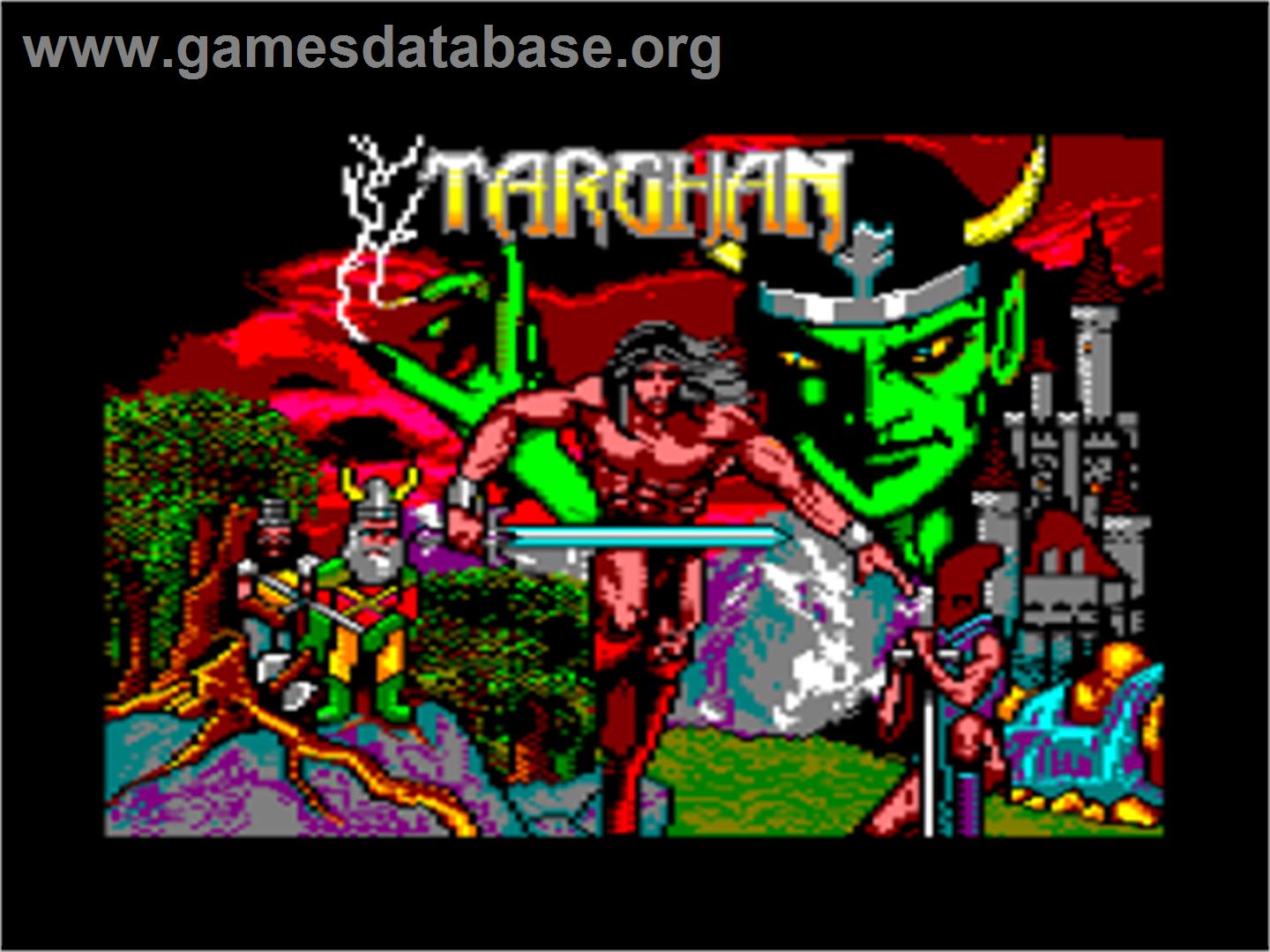 Targhan - Amstrad CPC - Artwork - Title Screen
