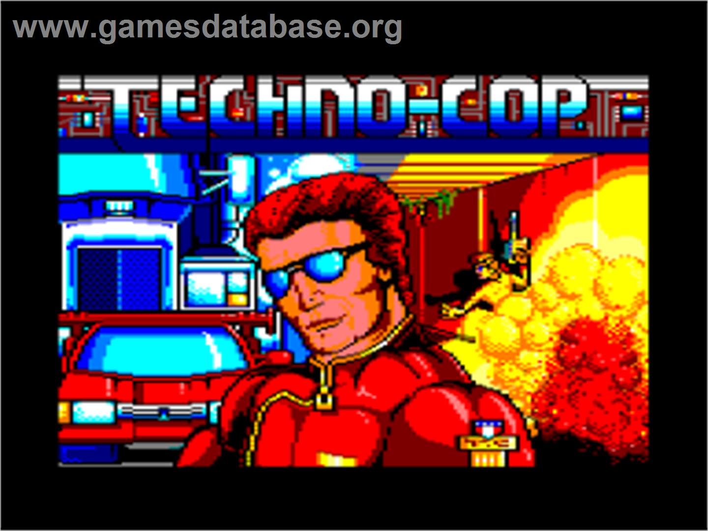 Techno Cop - Amstrad CPC - Artwork - Title Screen