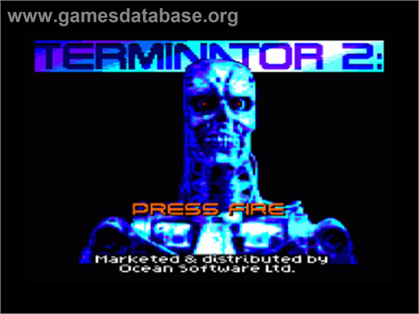 Terminator 2 - Judgment Day - Amstrad CPC - Artwork - Title Screen