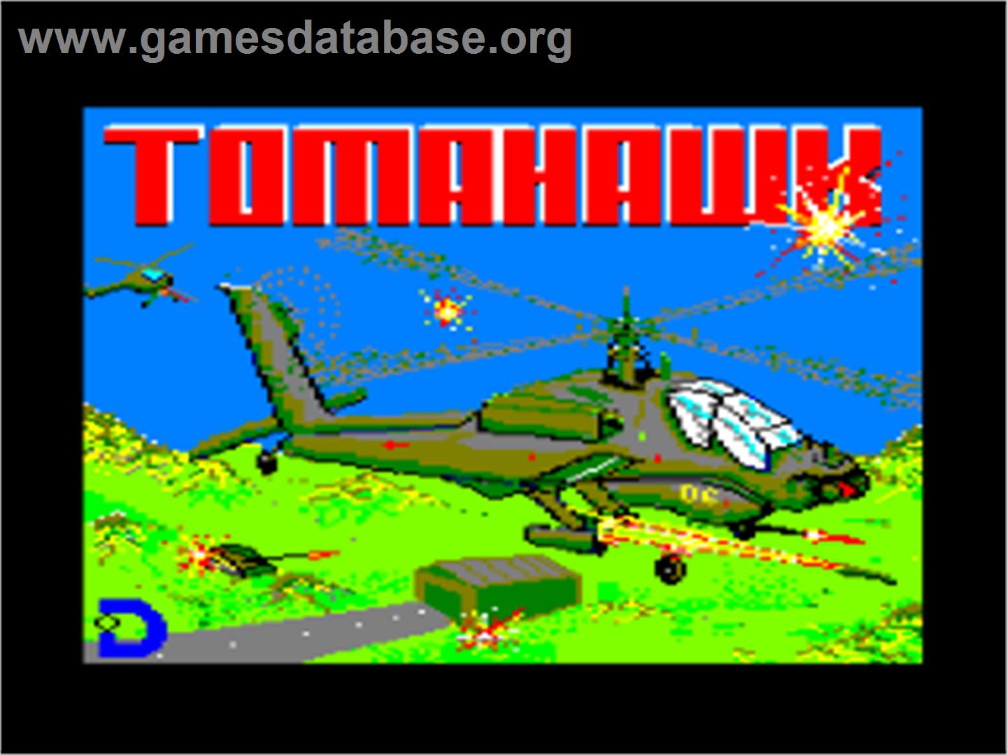 Tomahawk - Amstrad CPC - Artwork - Title Screen