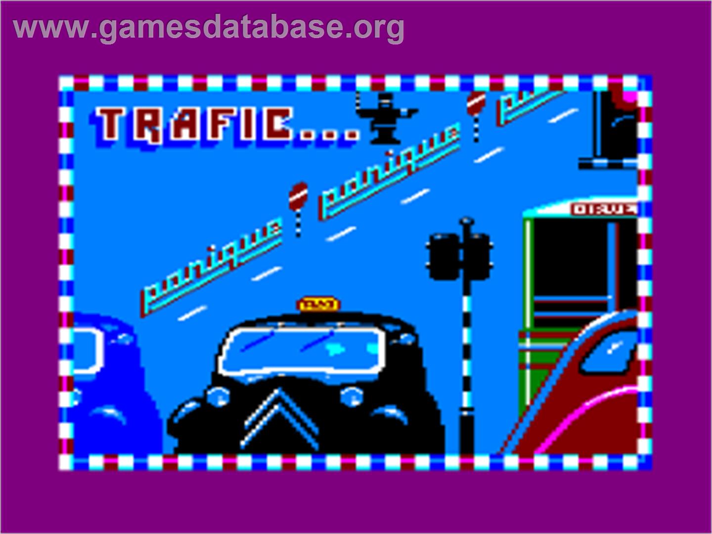 Traffic - Amstrad CPC - Artwork - Title Screen