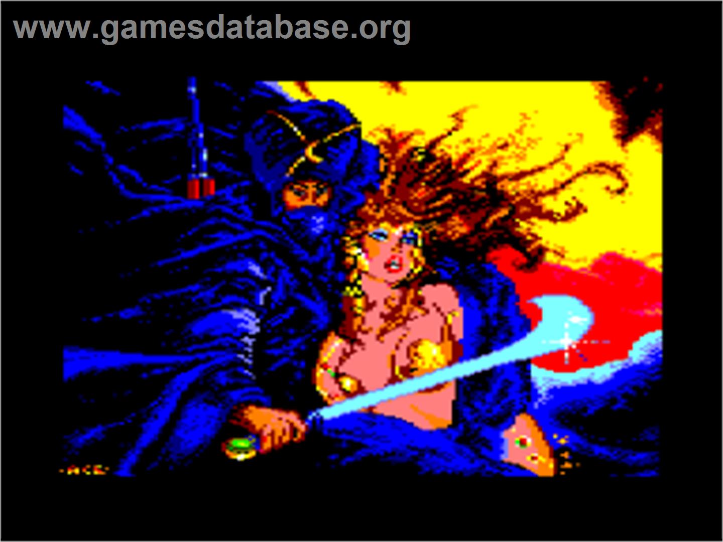Tuareg - Amstrad CPC - Artwork - Title Screen