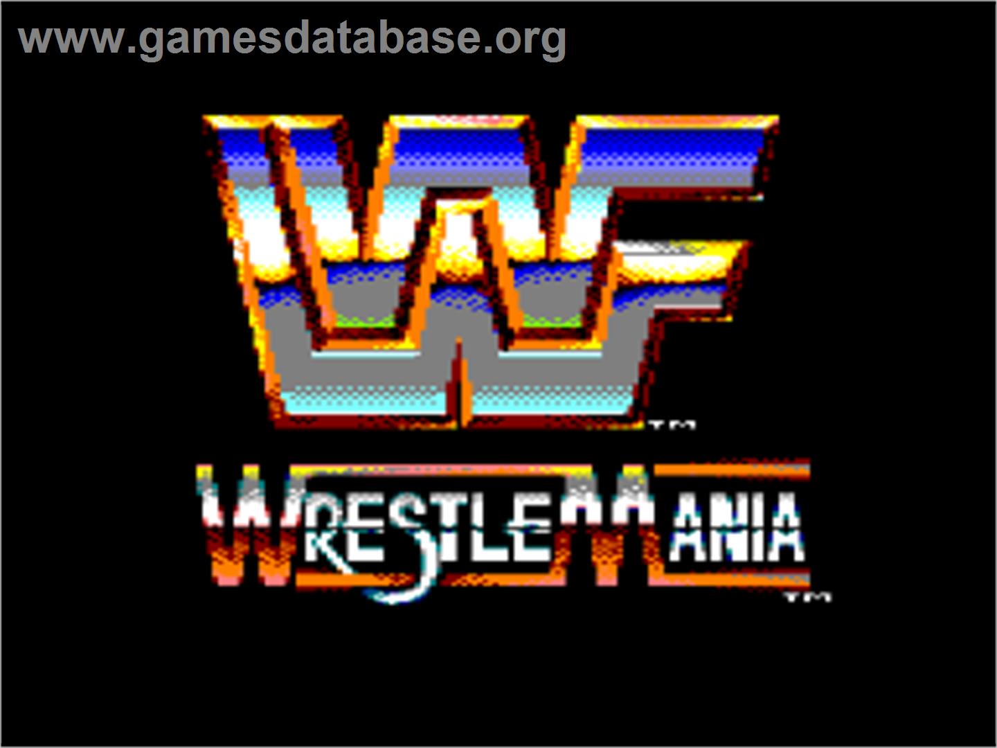 WWF Wrestlemania - Amstrad CPC - Artwork - Title Screen